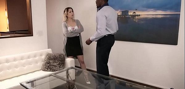  Young wife takes revenge on husband with a black guy